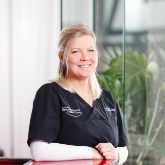 Frau sehr freundlich